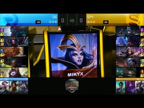 OG vs SPY Game 1 Highlights - ORIGEN vs SPLYCE EU LCS Week 9 Summer 2016
