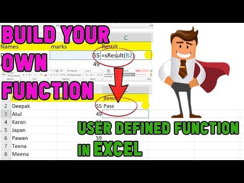 how to create user defined function (UDF) in excel - custom excel formulas