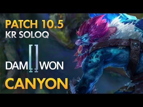 Damwon Gaming Canyon - Jungle: Trundle vs Olaf - KDA 10/1/18