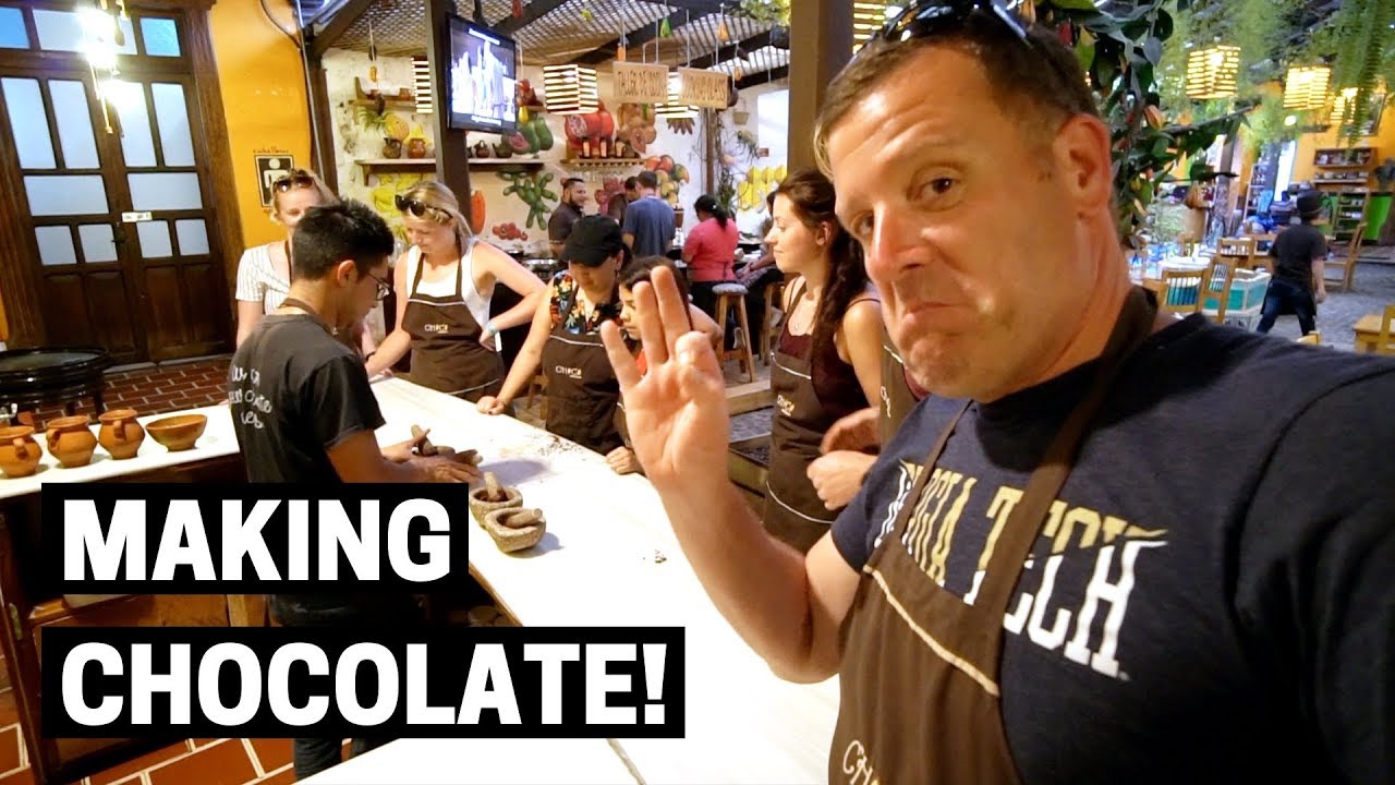 CHOCOLATE MAKING CLASS IN CHOCOMUSEO ANTIGUA GUATEMALA | Too many pepper flakes! 🌶️🌶️