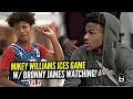 Bronny James Watches Mikey Williams HIT GAME WINNER GO OFF At Pangos All American Camp