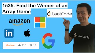 YouTube video 'LeetCode 1535. Find the Winner of an Array Game - Interview Prep Ep 86'