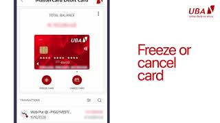 How to have full control on you Bank Card - UBA Mobile App
