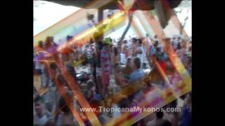 preview picture of video 'Tropicana Beach Bar Mykonos Island Greece'