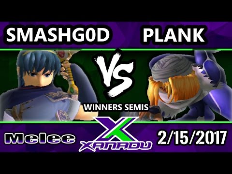 S@X 189 - SmashG0D (Marth) Vs. Plank (Sheik) - SSBM Winners Semis - Smash Melee