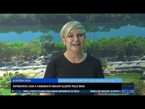 Entrevista com a Candidata a Deputada Estadual, Major Elizete (MDB) 15 08 2022