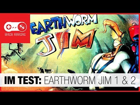 IM TEST: Earthworm Jim 1 & 2 [Super Nintendo SNES Review - german/deutsch]