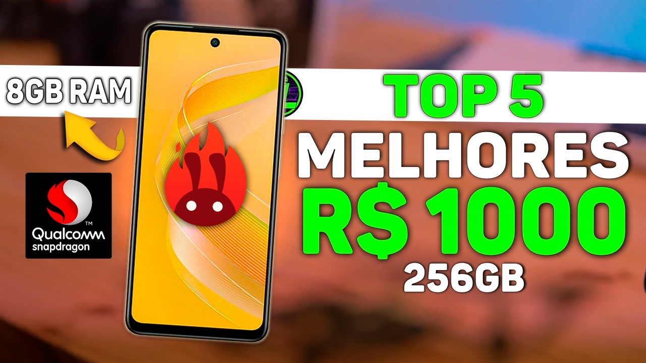 The Best CELL PHONES for GAMING up to 1000 Reais (2025) GOOD and CHEAP