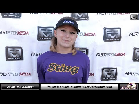 2025 Isa Shields 3.5 GPA - Second Base Softball Skills Video - San Jose Sting