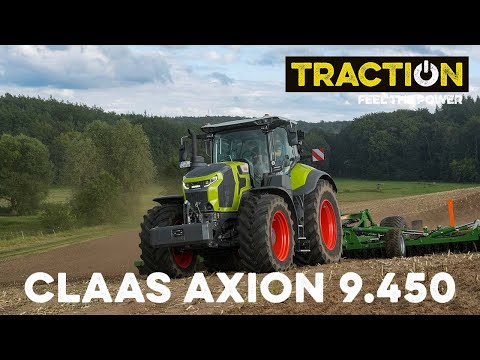 Claas Axion 9.450 in its first use in TRACTION