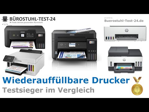 Drucker mit wiederauffüllbarer Tinte 2024 (TOP 5) 🥇 Test-Sieger Vergleich (gut und günstig)