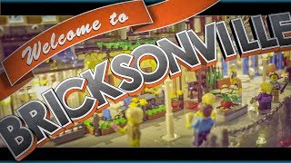 Werbung für Bricksonville Miniaturstadt