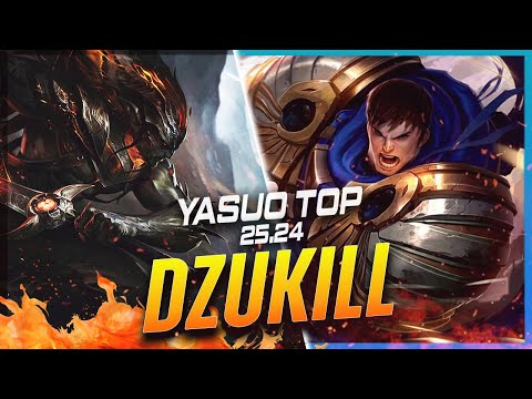 Dzukill - Yasuo vs Garen TOP Patch 25.24 - Yasuo Gameplay