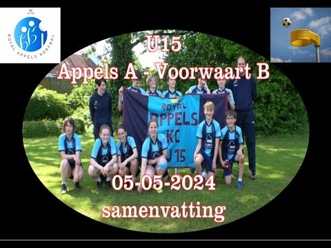Korfbal U15 Appels A - Voorwaarts B  5-5-2024   samenvatting