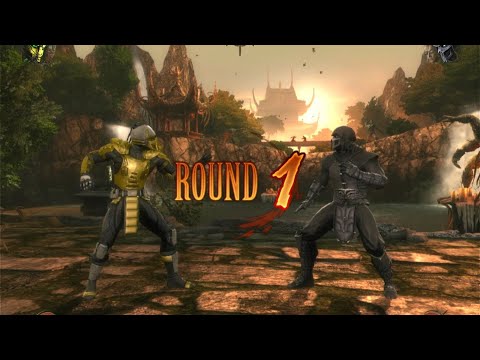 06 CYRAX y SEKTOR VS Noob Saibot y Johnny Cage (Experto) MORTAL KOMBAT 9  PS3