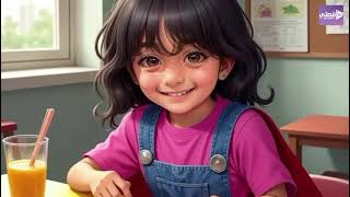 قصة مع تعليق صوتي وصور مصممة