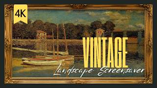 Vintage Argenteuil France 4K | Gold Samsung Frame TV Art | Landscape Screensaver