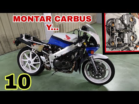 10 HONDA NC30 Arrancará? Montar Carburadores limpios, Guiar cables, etc