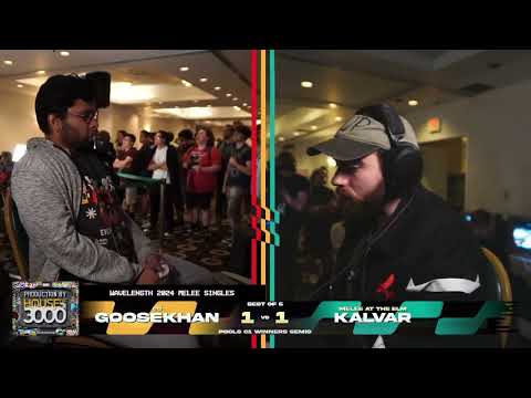 Wavelength 2024 Phase 2 Pools - Goosekhan vs Kalvar - Super Smash Bros. Melee