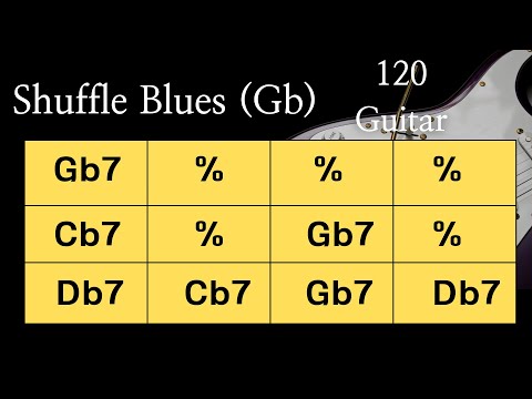 Blues Shuffle in Gb【Guitar】Backing Track BPM120