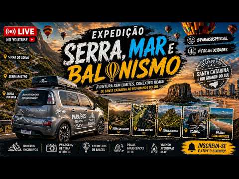 🇧🇷❤️ AO VIVO EXPEDIÇÃO SERRAS E MAR CATARINENSE RIO DO RASTRO CORVO BRANCO