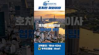 베트남 호치민 해외이사 전문 업체 선택 가이드 ⭐– 대성해운항공물류