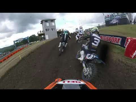 Mike Brown Crash Unadilla 2019 125 All Stars