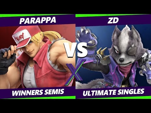 Smash Ultimate Tournament - ZD (Wolf) Vs. Parappa (Terry) S@X 337 SSBU Winners Semis