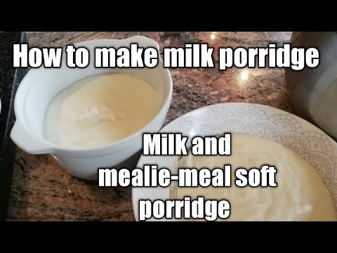 Milk and mealie-meal soft porridge | A delicious 3 ingredient Southern African breakfast