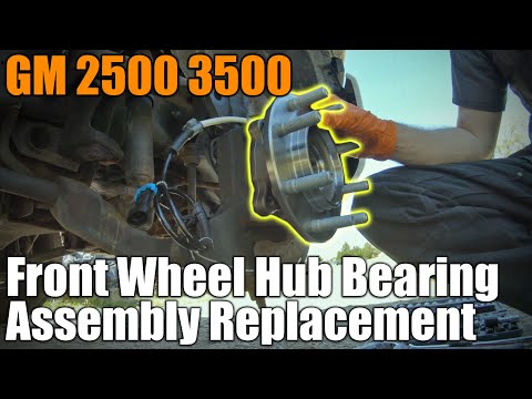 GM Silverado Sierra 2500 3500 Front Wheel Bearing Hub Replacement