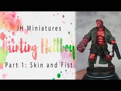 Painting Hellboy - Part 1:  Red Skin and Fist