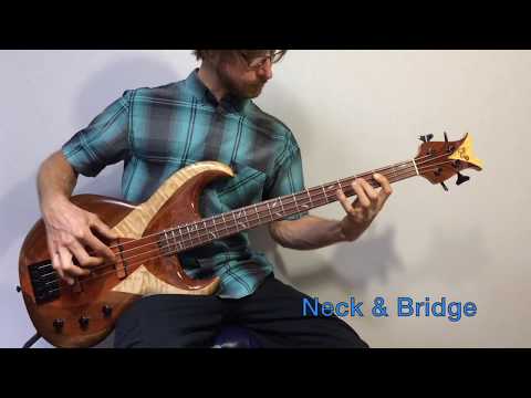 DJP Guitars- custom handmade Lotus bass w/ Bartolini 9J1 String through 2012 Free Shipping image 13