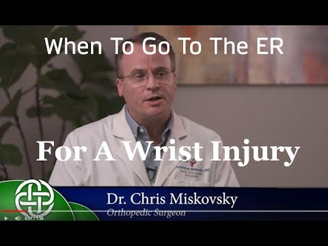 When to go to the ER for a Wrist Injury