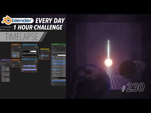 A quick retro sci-fi render - Blender Every Day #230
