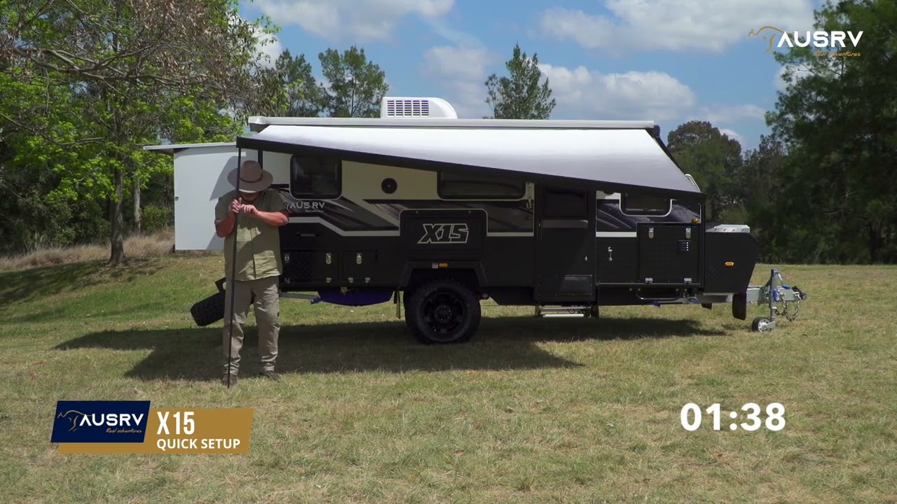 Quick Set up: AUSRV X15 Overland Travel Trailer