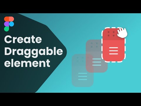Make draggable element in figma
