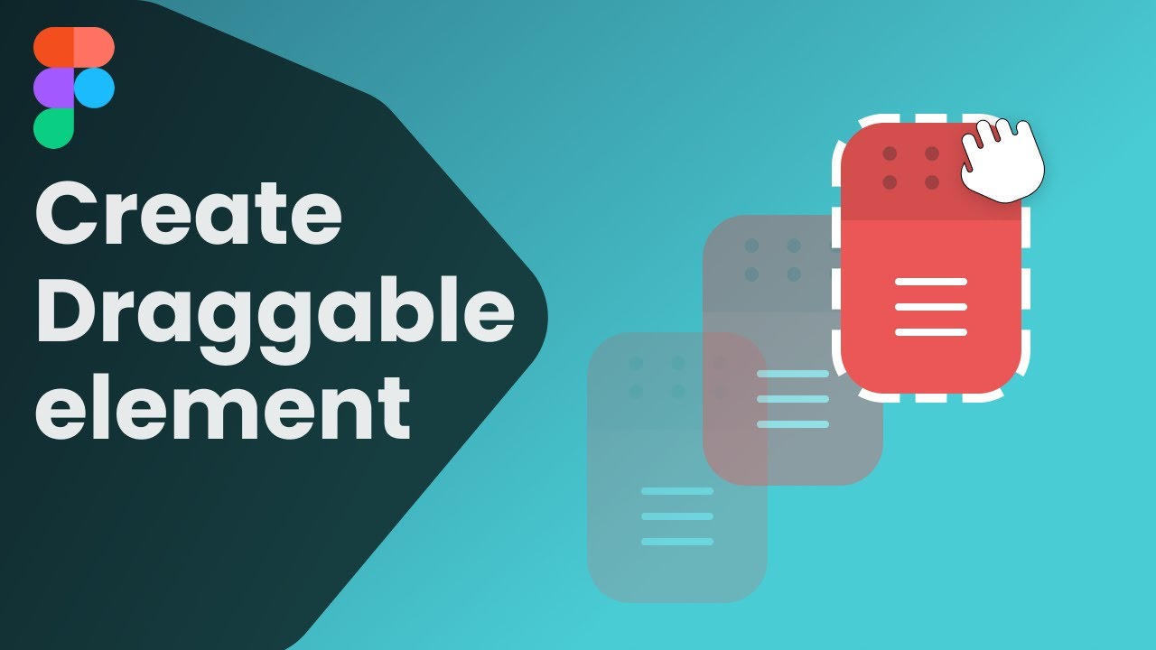 Make draggable element in figma