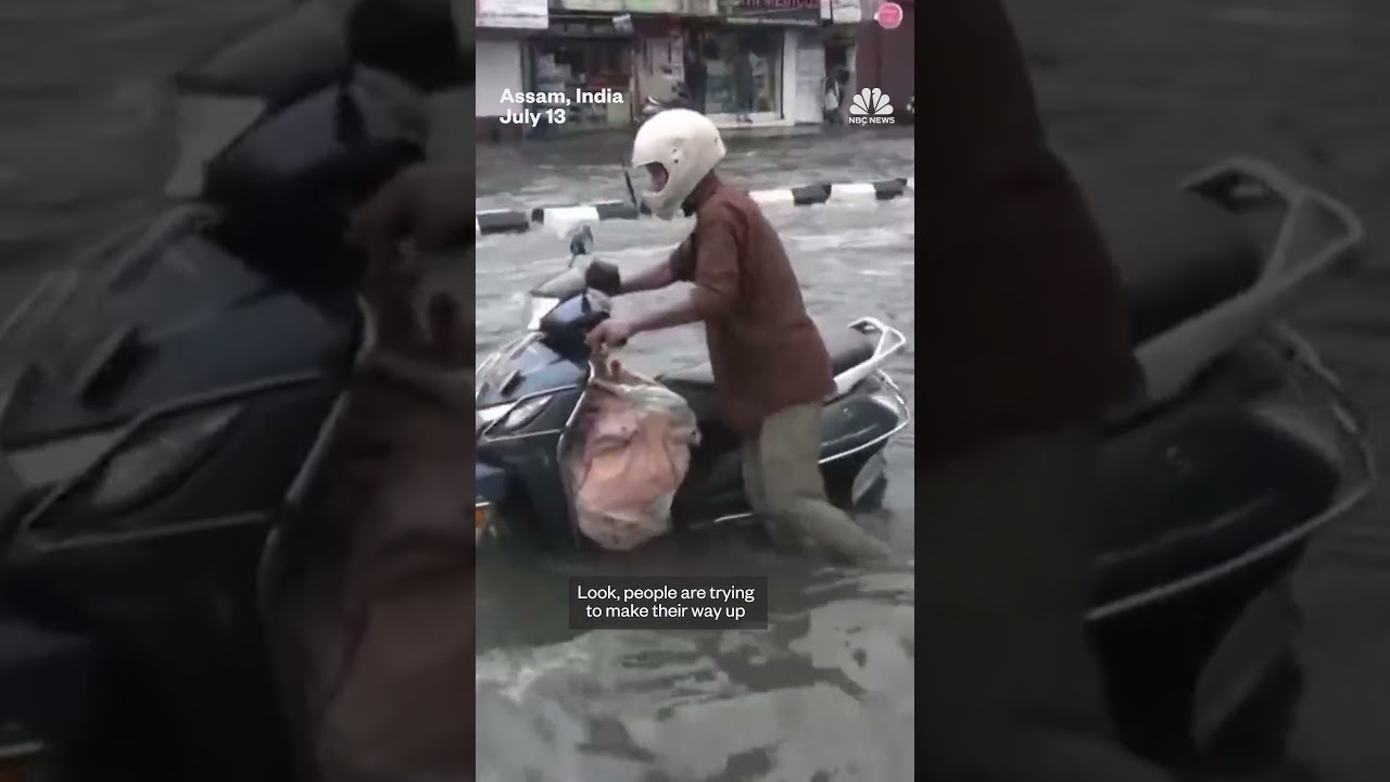 Video: NBC News reports flash floods after heavy rain in northeast India