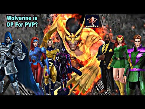 Wolverine Enter The Phoenix Uniform PVP Gameplay Showcase With Obelisk - Marvel Future Fight