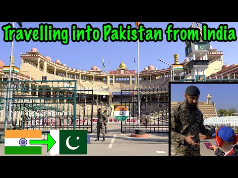 We went from AMRITSAR to LAHORE via the WAGAH BORDER - Crossing into PAKISTAN from INDIA - AMAZING