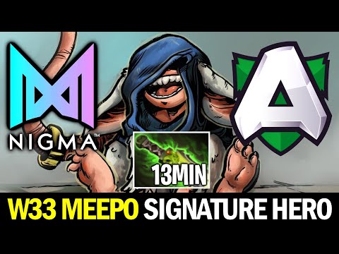 W33 Signature Meepo is back — NIGMA vs ALLIANCE