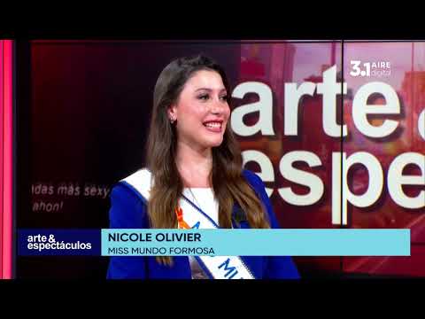 Director de Miss Formosa Augusto Montoya y Nicole Olivier Miss Mundo Formosa. Nota con Lu Sapena