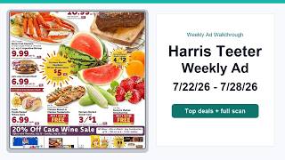 Harris Teeter Weekly Ad (7/22/26 - 7/28/26) Top 10 Deals
