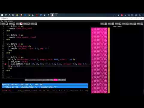 Playing ixilang into Sonic Pi - Trial #2
