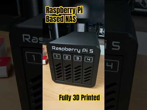 I Built a 4-Bay NAS with a Raspberry Pi 5 #3dprinting #raspberrypi #networking  #techtok