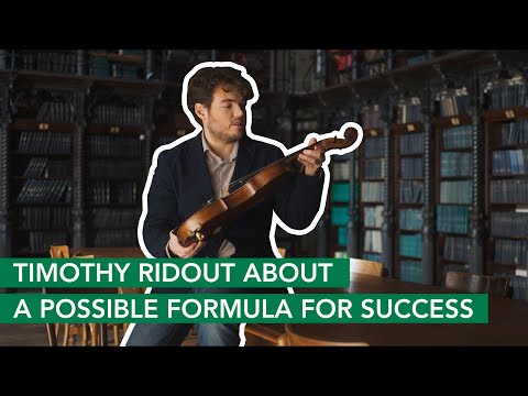 Violist TIMOTHY RIDOUT about the best advice he ever got