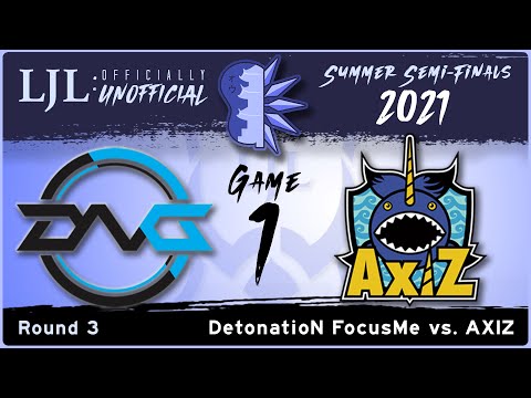 [EN] LJL 2021 Summer Split Playoffs Semi-Finals Match Game 1 - Detention FocusMe Vs AXIZ