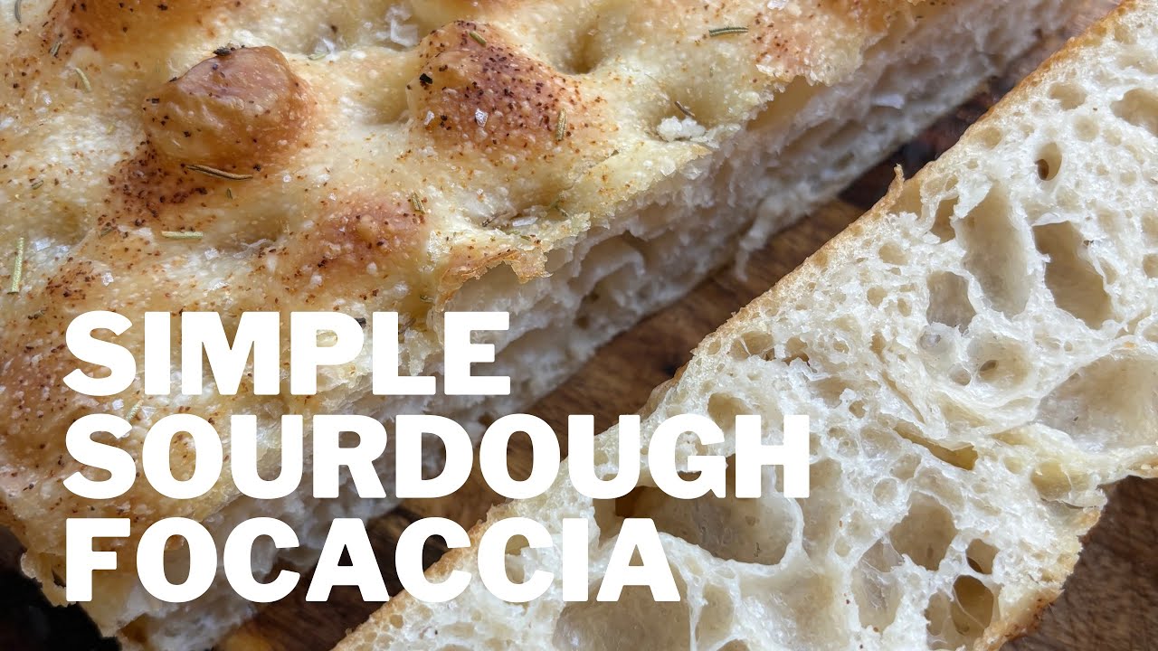 Simple sourdough focaccia | beginner friendly sourdough focaccia recipe |