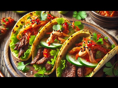 Korean BBQ Beef Tacos