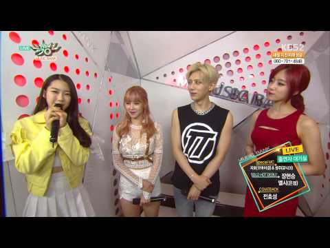 150508 HyoSeong, HyunSeung & Elsie (EunJung) - Interview @Music Bank